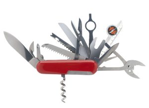 Swiss army knife represents the many services available at DMV