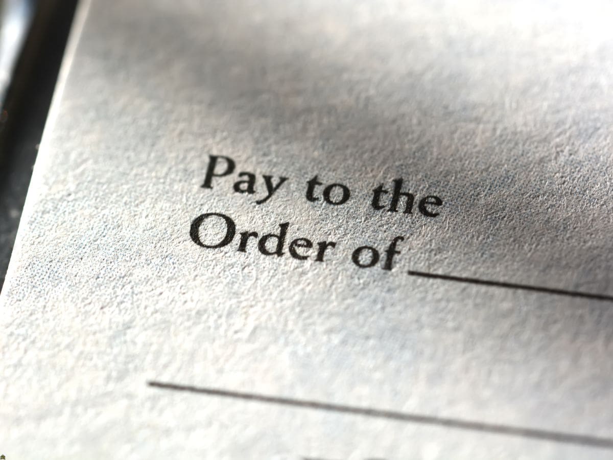 pay to the order of