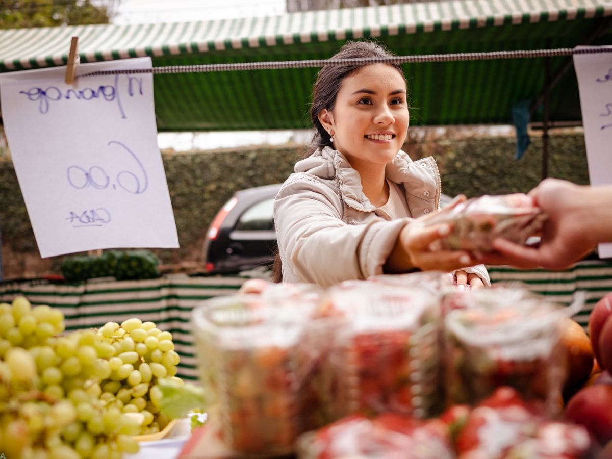 female food vendor
